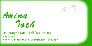 amina toth business card